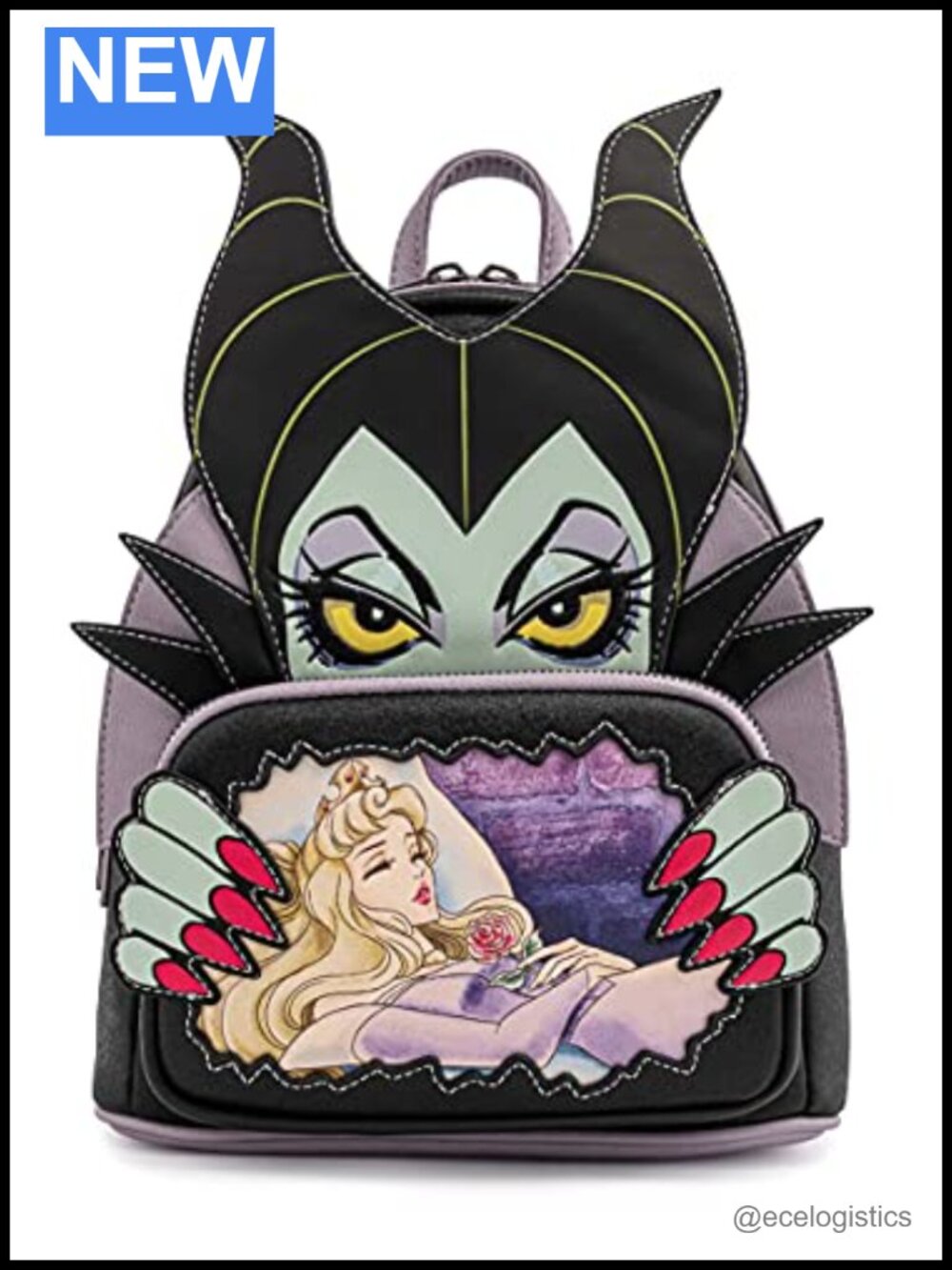 Loungefly Disney Maleficent Faux Leather Shoulder Bag Satchel Official